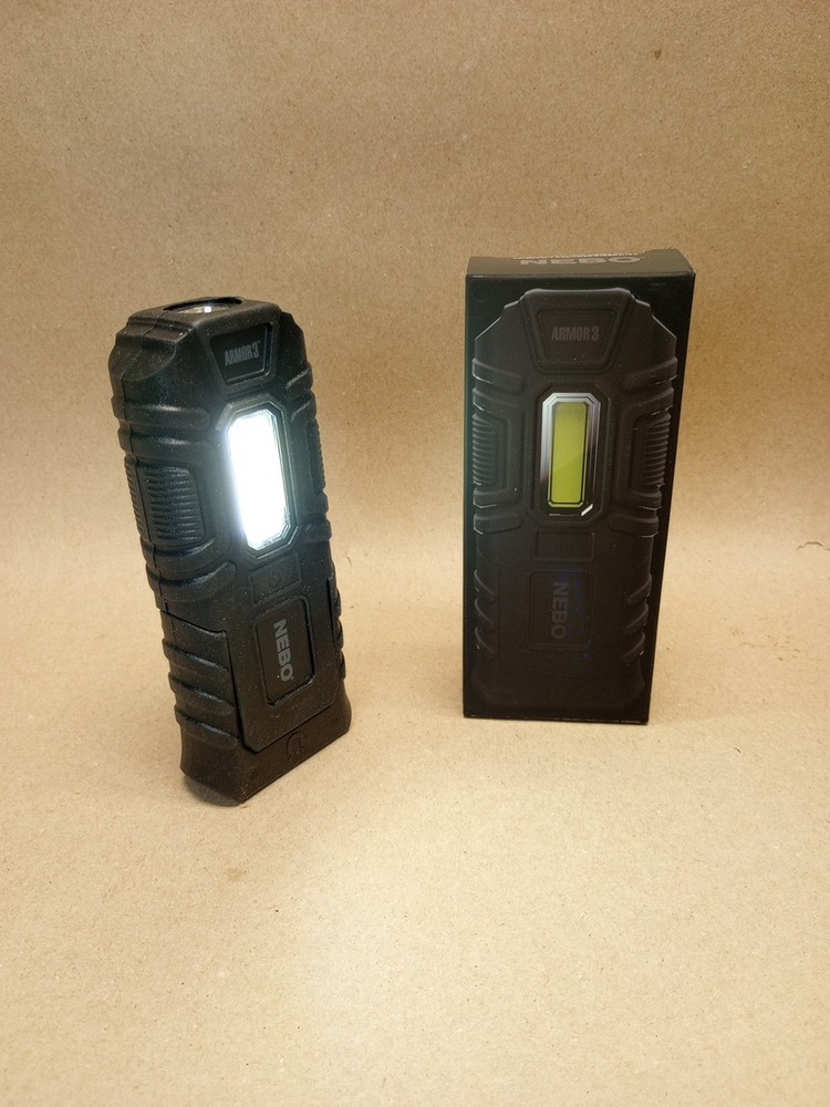 Nebo Armor 3 Flashlight/Work Light Waterproof, Non slip Impact Resistant 4 Modes