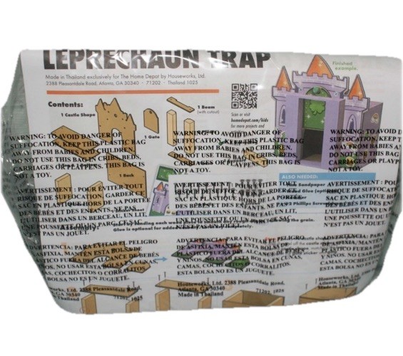 Home Depot Leprechaun Trap Kids Workshop Kit Pin Included March 2026 NEW!
