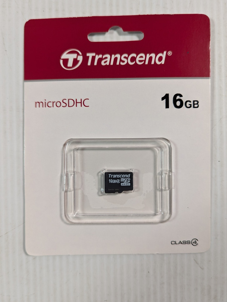 Transcend 16GB MicroSDHC  Class 4 Memory Card
