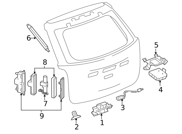 Genuine GM Body Control Interface Module Bracket 20844865