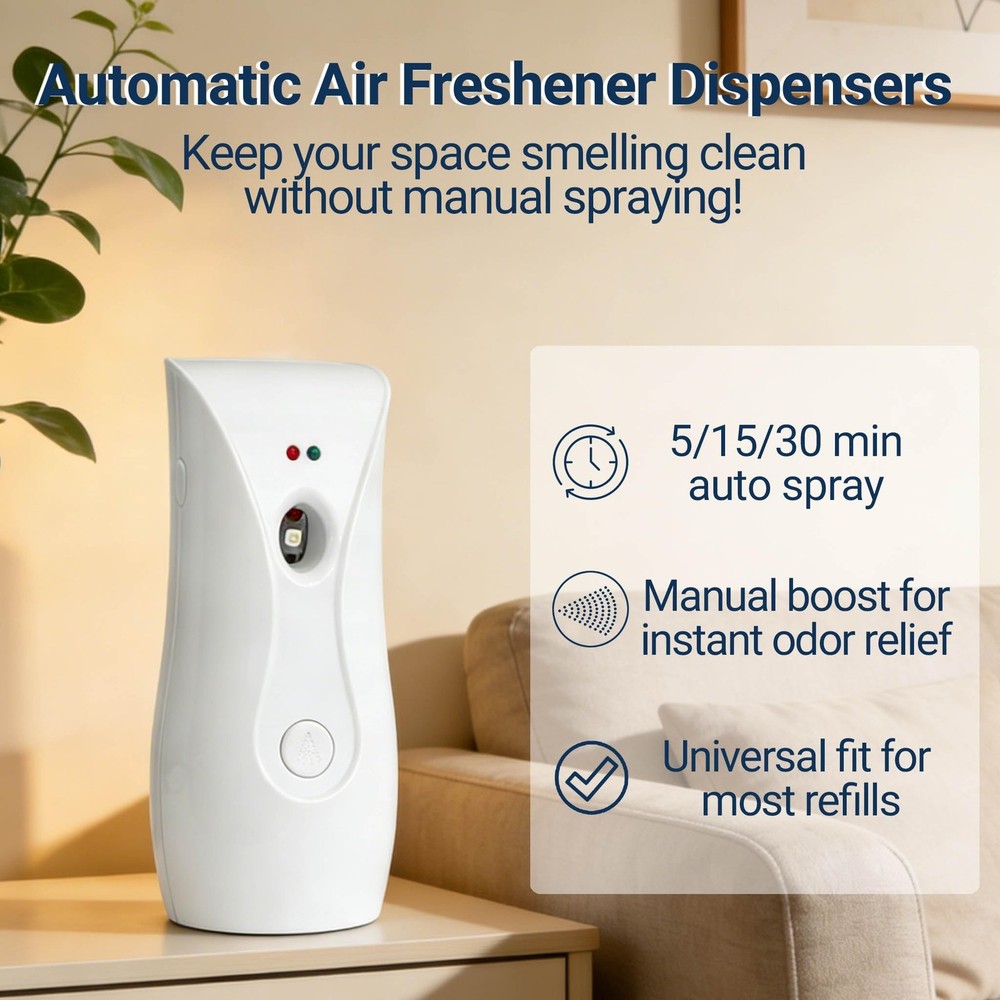 Automatic Air Freshener Dispensers (1-Pack) Timing Aromatherapy Diffuser for ...