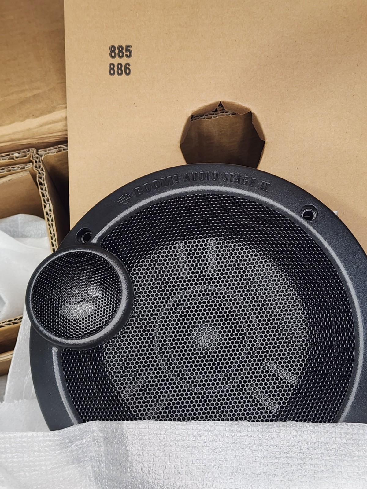 2 x OEM Harley-Davidson 6.5" Boom Audio Stage 2 Speakers, Left & Right