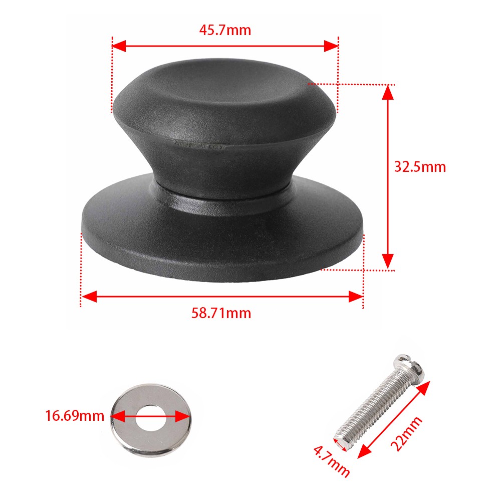 2X Pot Lid Knobs Handles Replacement Pan Lid Handle Crock Cover Kitchen Cookware