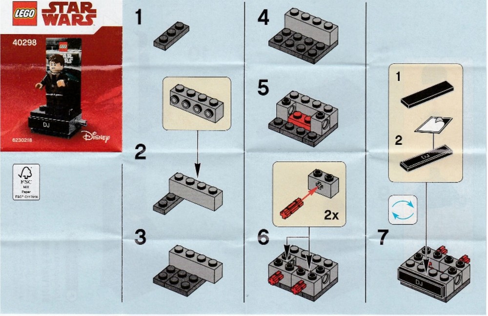 LEGO Star Wars Minifig - computer hacker DJ Code Breaker with stand (polybag)