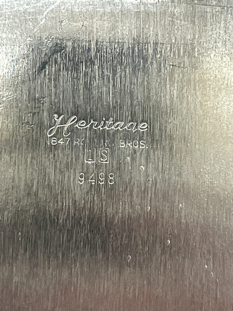 Vintage Silver Plated Tray with Handles