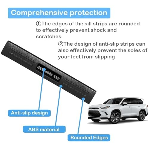 Scratch Resistant Door Sill Protector ABS for Grand Highlander (Include