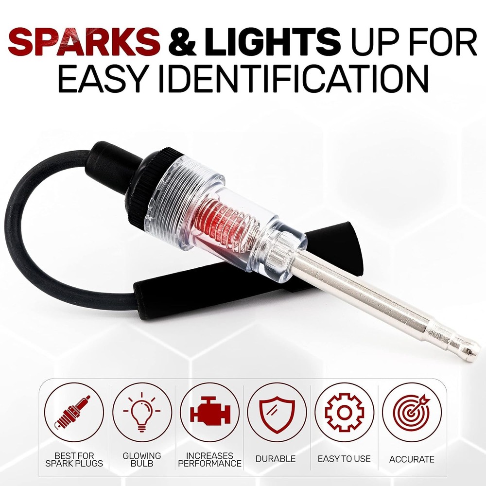 Fool-Proof Engine Spark Tester Probe - Essential Tool for Auto & Outdoor Engines