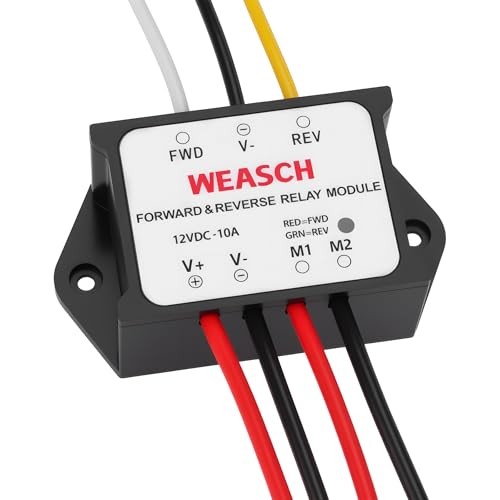 Forward and Reverse Relay Module, 12V 10A Pre-Wired with LED Light, for