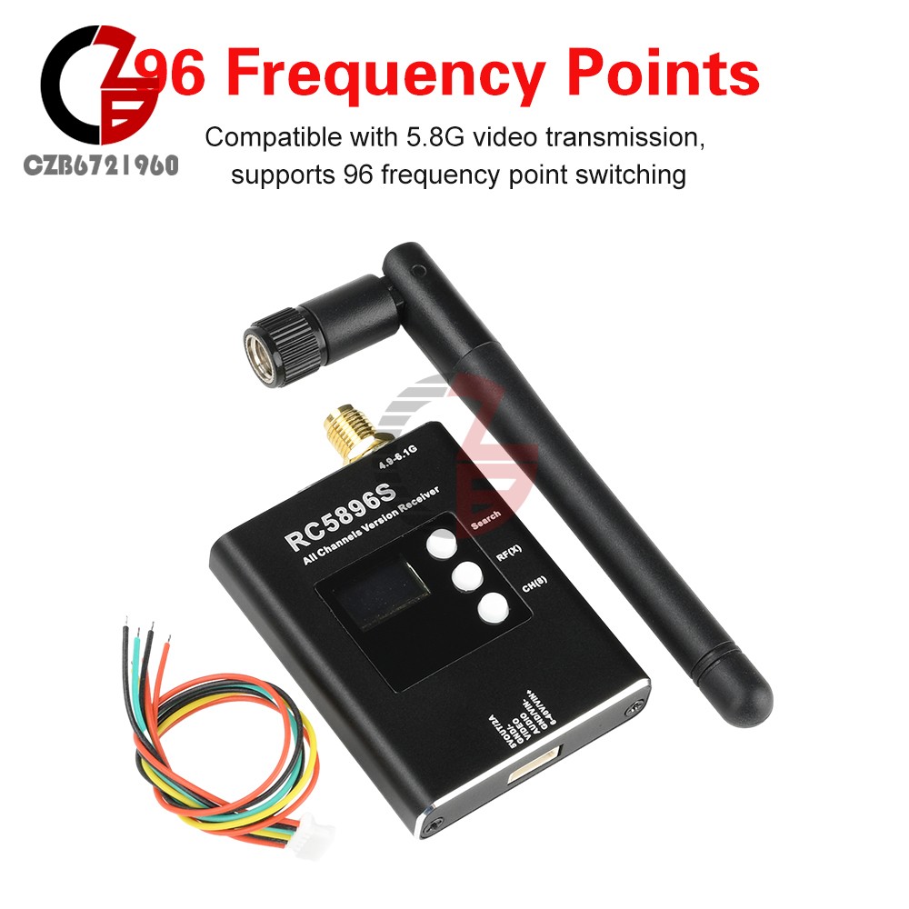 DC6-40V RC5896S Receiver 5.8GHz Video Receiver Compatible 5.8G Image Transmitter