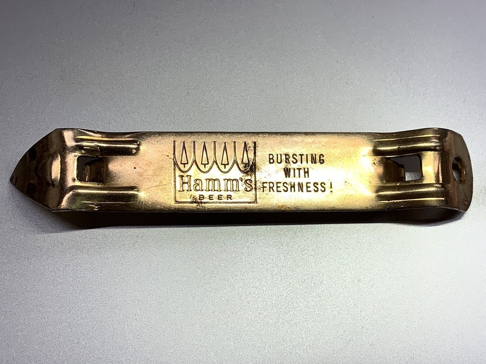 Hamm's Beer Can & Bottle Opener Gold hugh