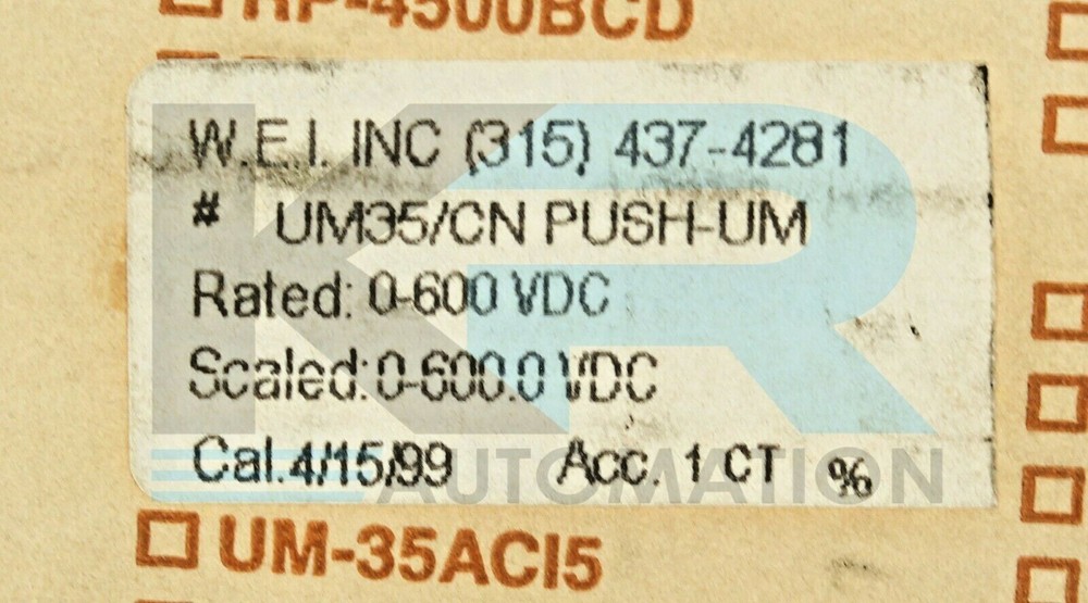 NEW Texmate UM35-CN Digital Panel Meter 0-600VDC