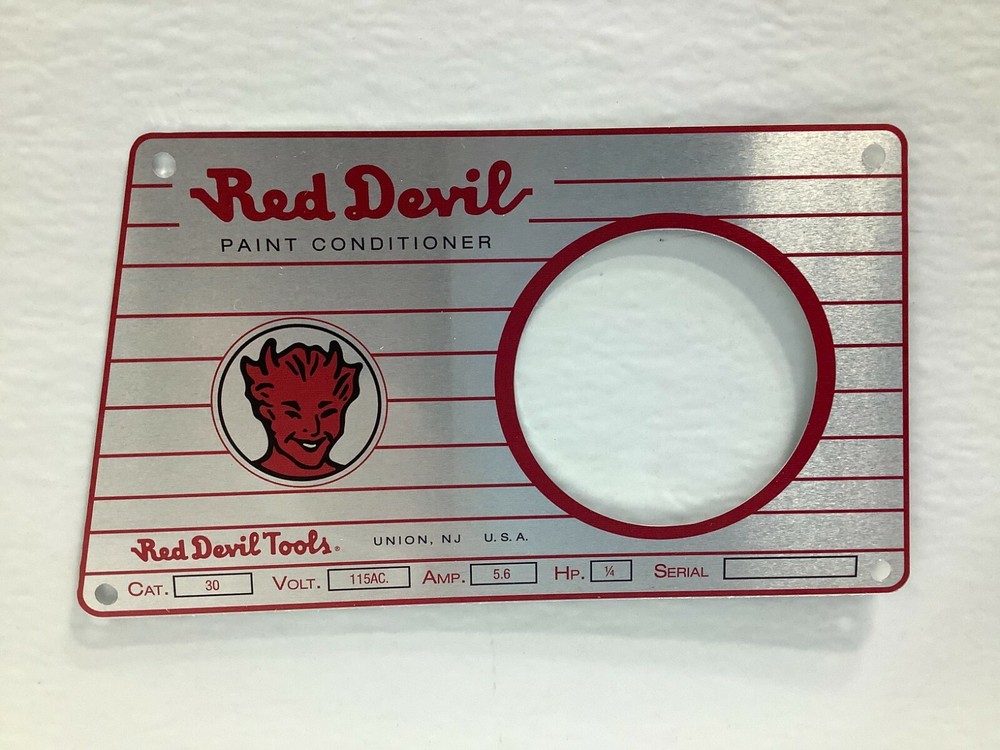 Red Devil Model 30 Paint Conditioner Shaker ID Tag