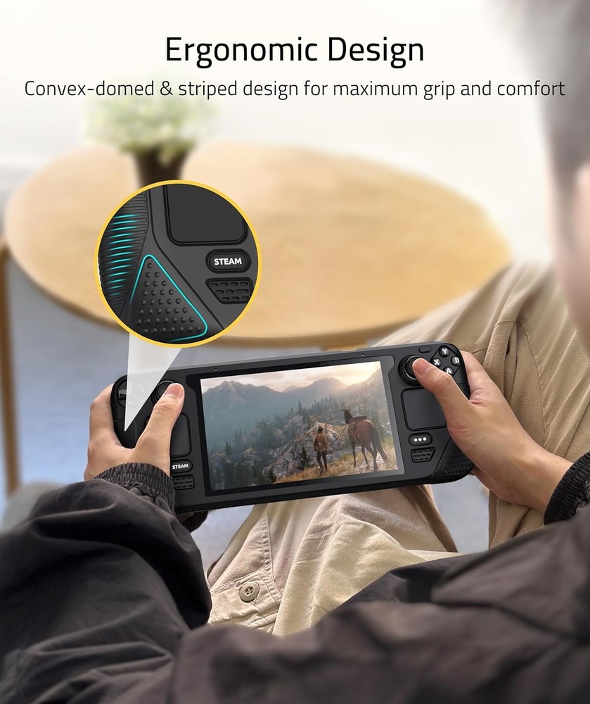 Syntech Protective Case Compatible with Steam Deck Accessories Console Black