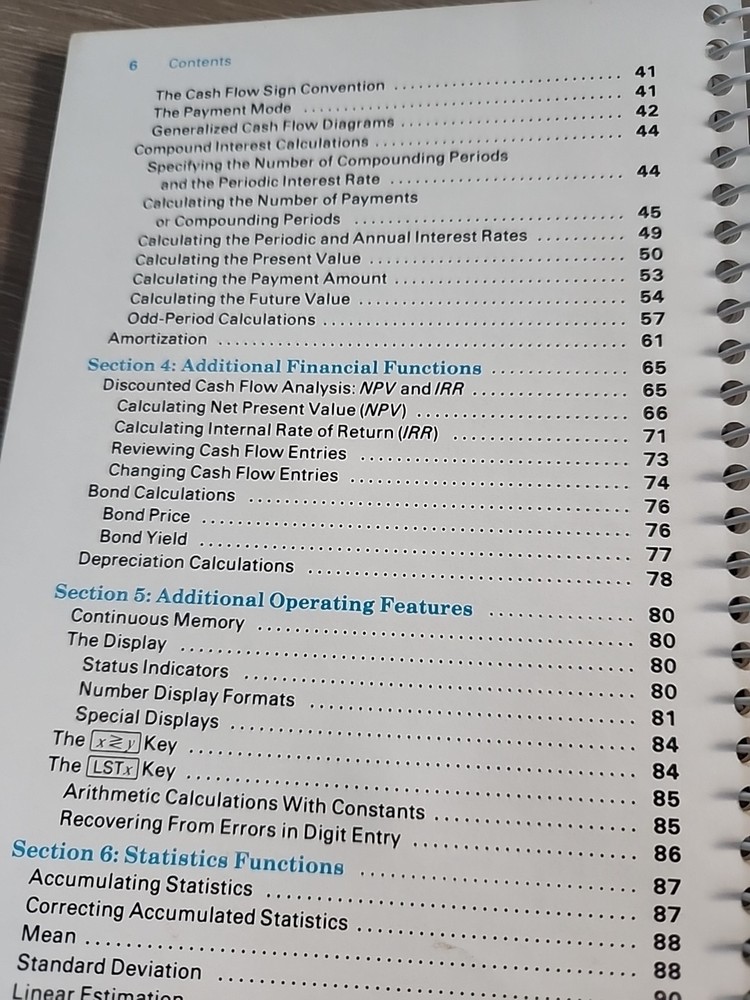 Hewlett Packard HP-12C Owner's Handbook And Problem-Solving Guide 4/86