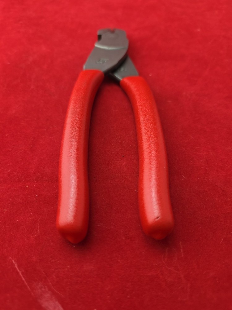 Snap-On Tools RED Soft Grip 7" VECTOR EDGE Diagonal Cutter 87ACF USA