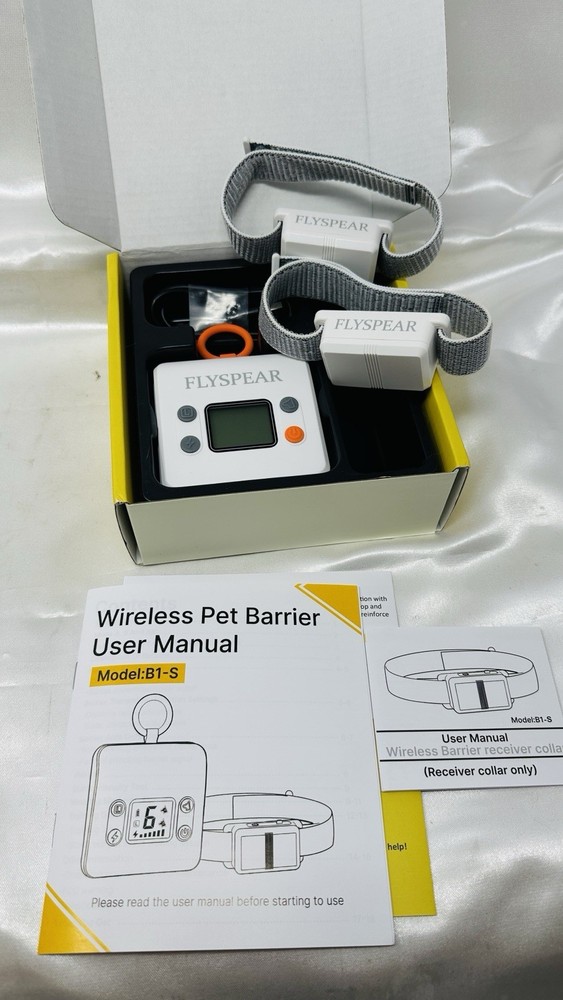 Wireless Cat Barrier Rechargeable Indoor 7 ft Adjustable Range Radius FLYSPEAR