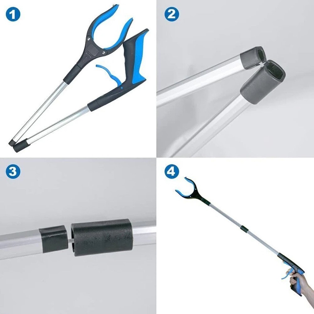 ABS Plastic, Rubber material multi-function grabber, convenient and foldable