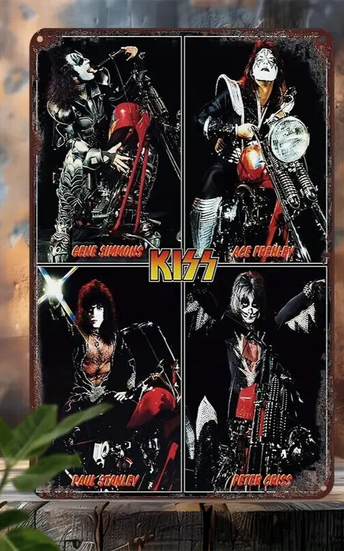 KISS Metal Sign, 8x12 inches Aluminum Wall Art,NEW