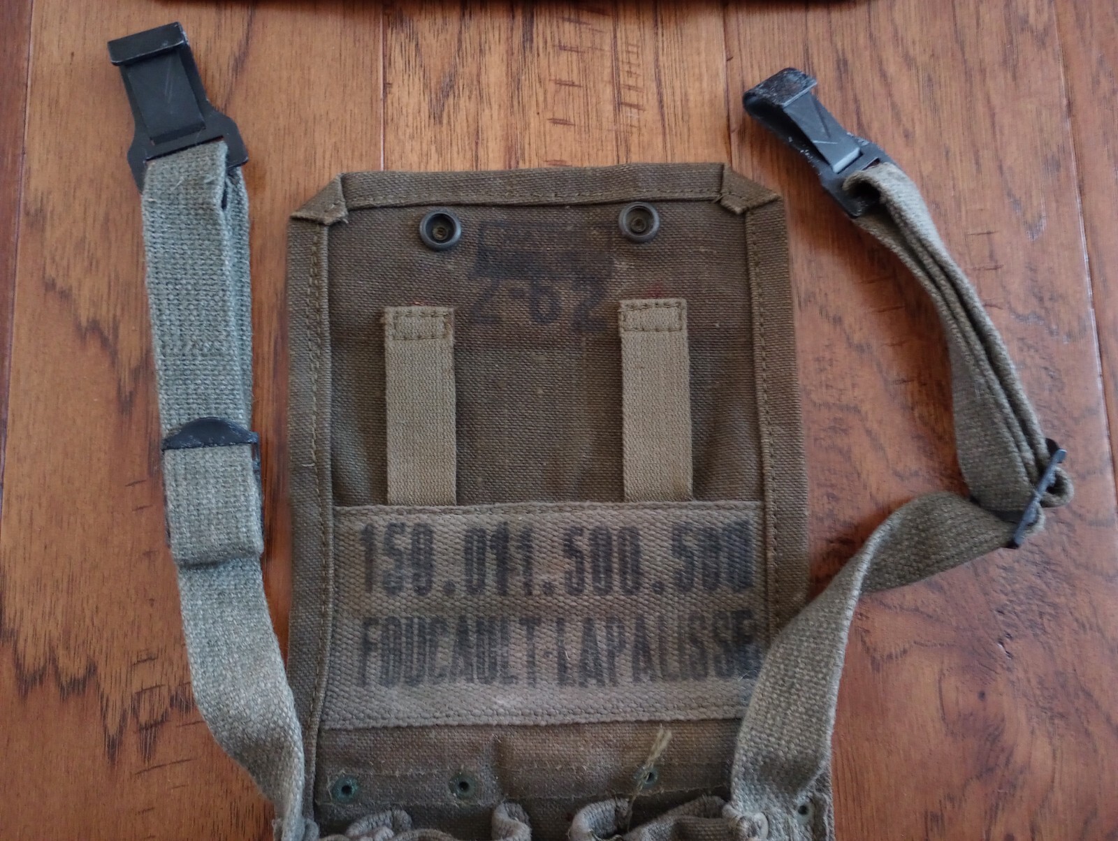 French military mat rifle magazine pouch 5 cell ammo shoulder bag genuine