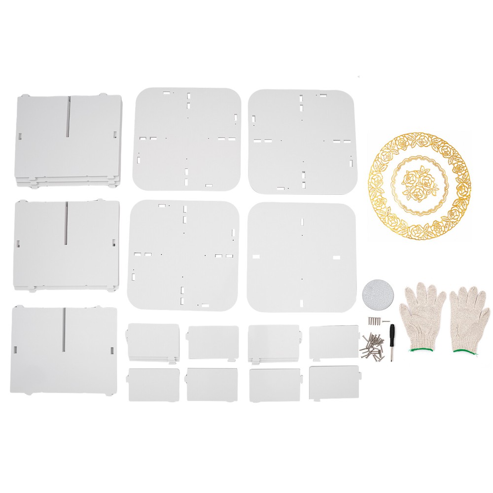 360�� Rotating Bookshelf, 3 Tier Standing Bookcase, Small Corner Bookcase