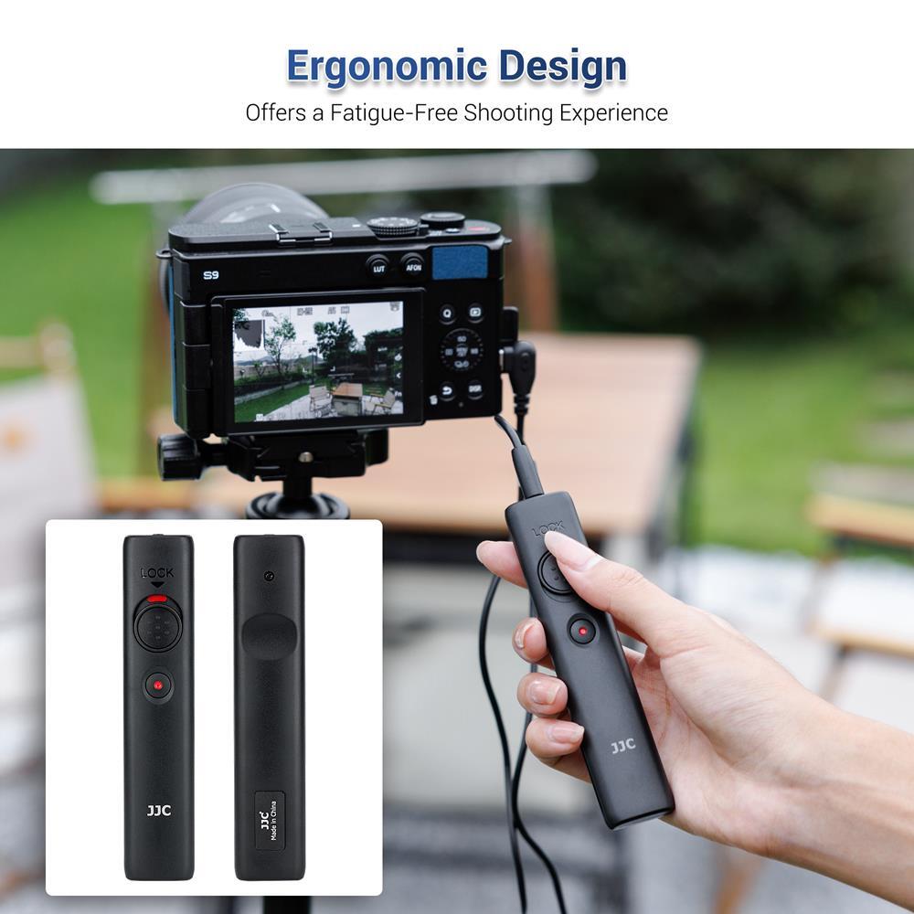 JJC Remote Switch Shutter Release Cord Cable for Panasonic Lumix S9 G100D Camera