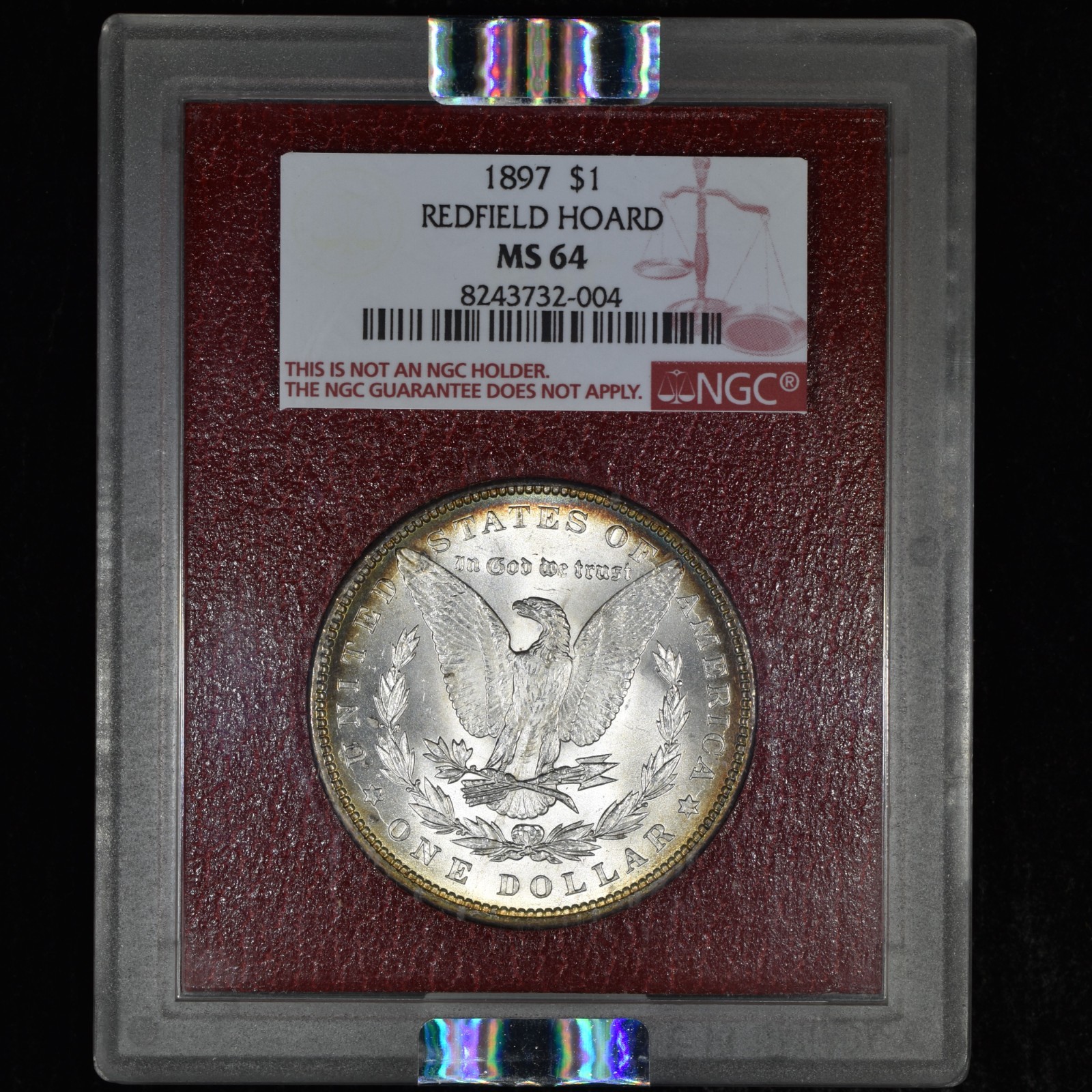 1897-p $1 MORGAN SILVER DOLLAR ✪ REDFIELD HOARD ✪ NGC MS-64 COLLECTION PARAMOUNT
