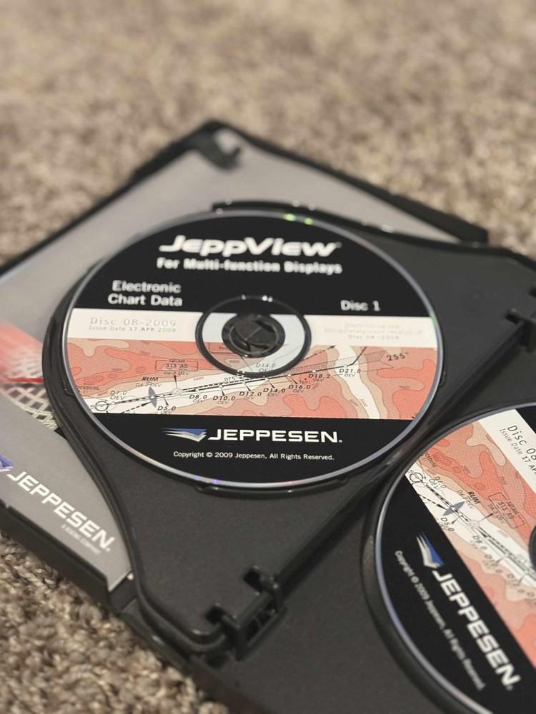 Jeppeson Electronic Chart JeppView For Multi-function Displays~Vista 2009 CD-Rom