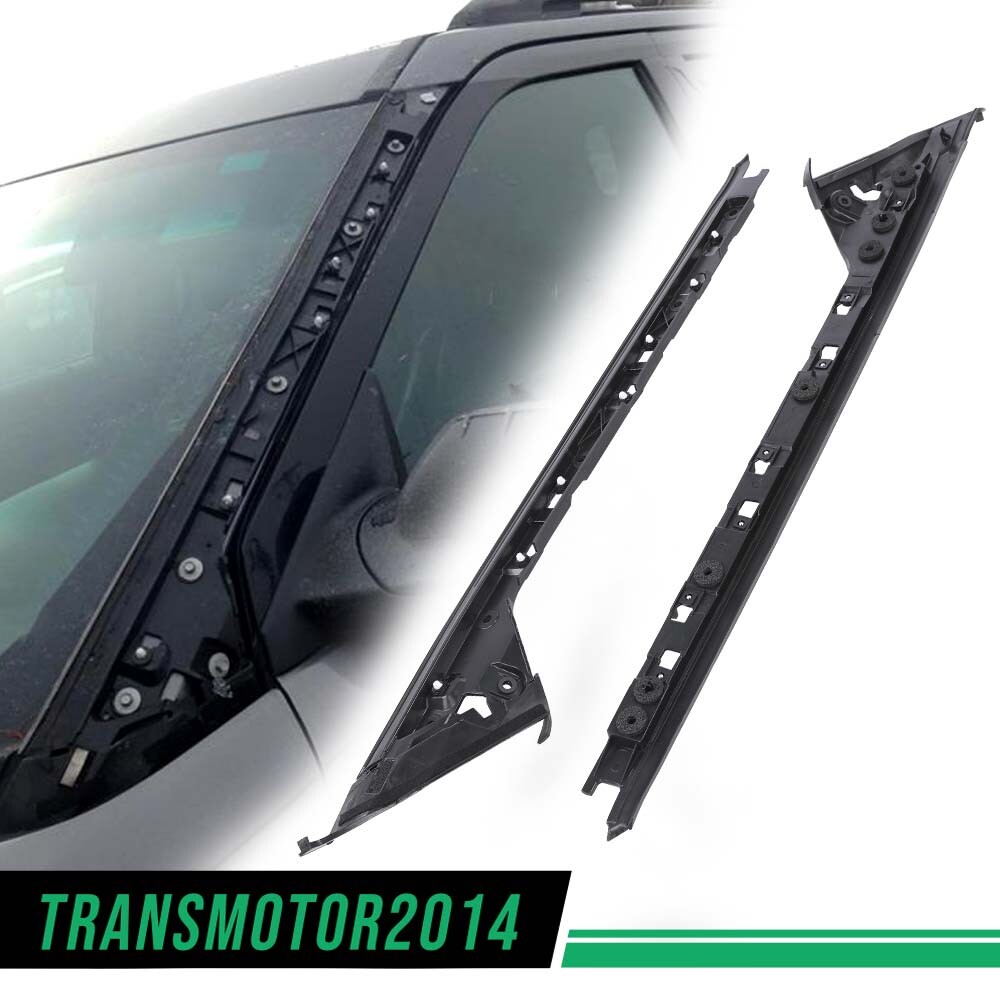 4Pc Fit For 11-19 Ford Explorer Left Right Side Windshield A-Pillar Molding Trim