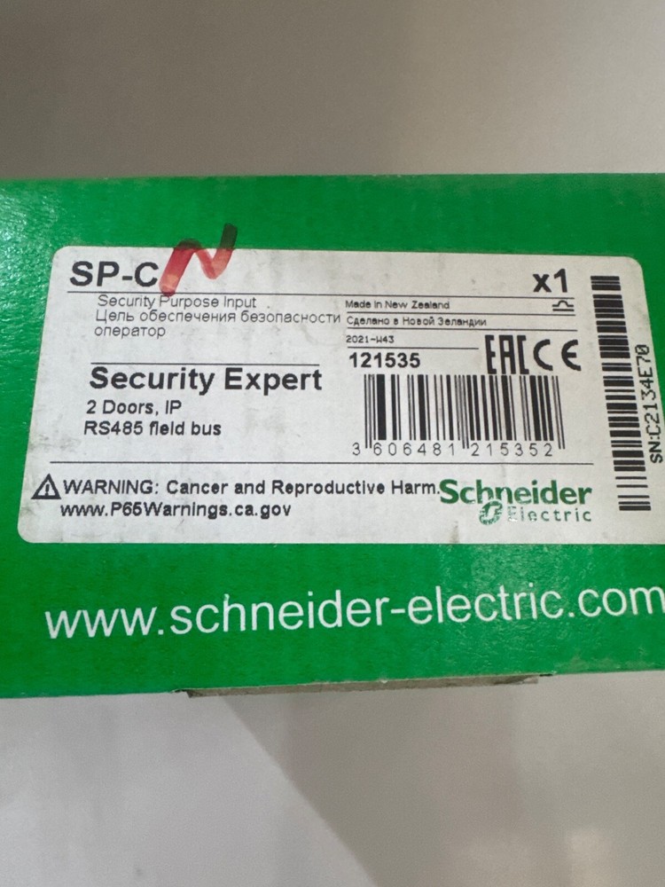 NEW SCHNEIDER SP-C Security Expert Security Purpose Input