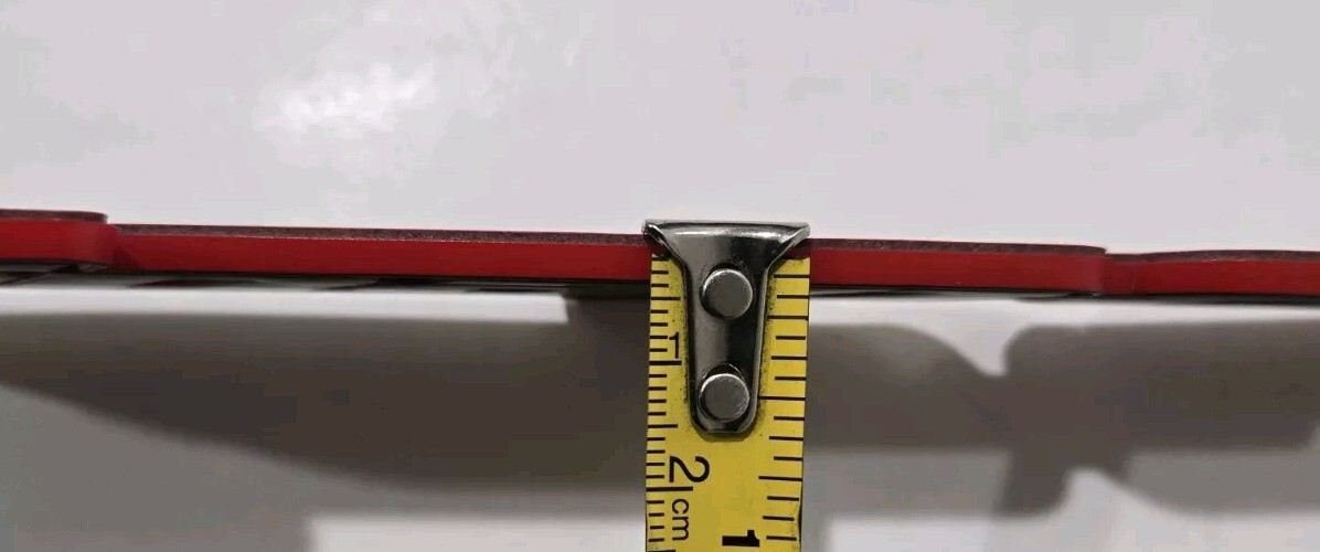 2PK SNAP ON TOOL BOX LOGO EMBLEM MATTE RED Plastic Badge Decal 8" NW+ 2 Prybars!