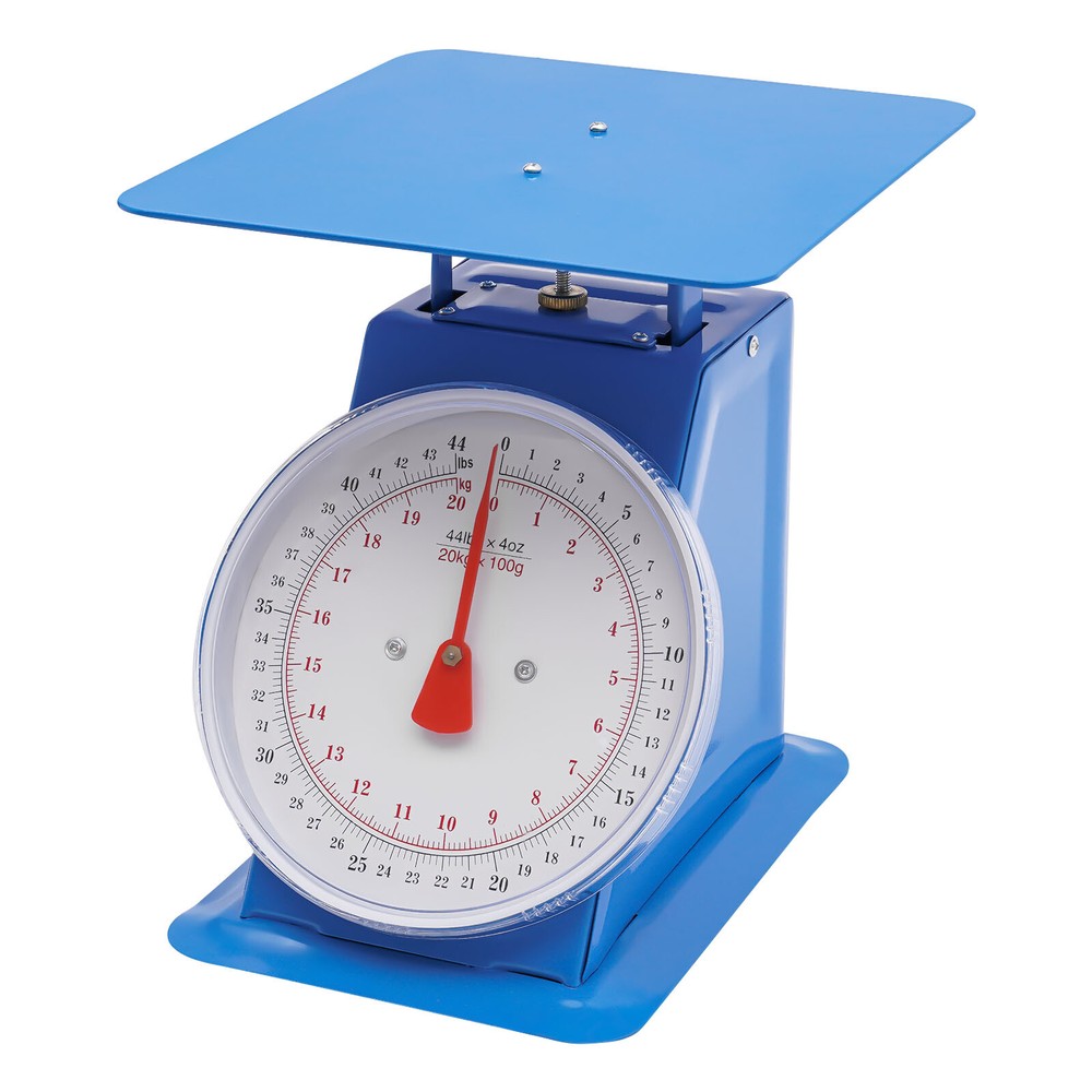 Durable Mechanical Dial Scale - 44 lbs Capacity, Portable & Easy to Read