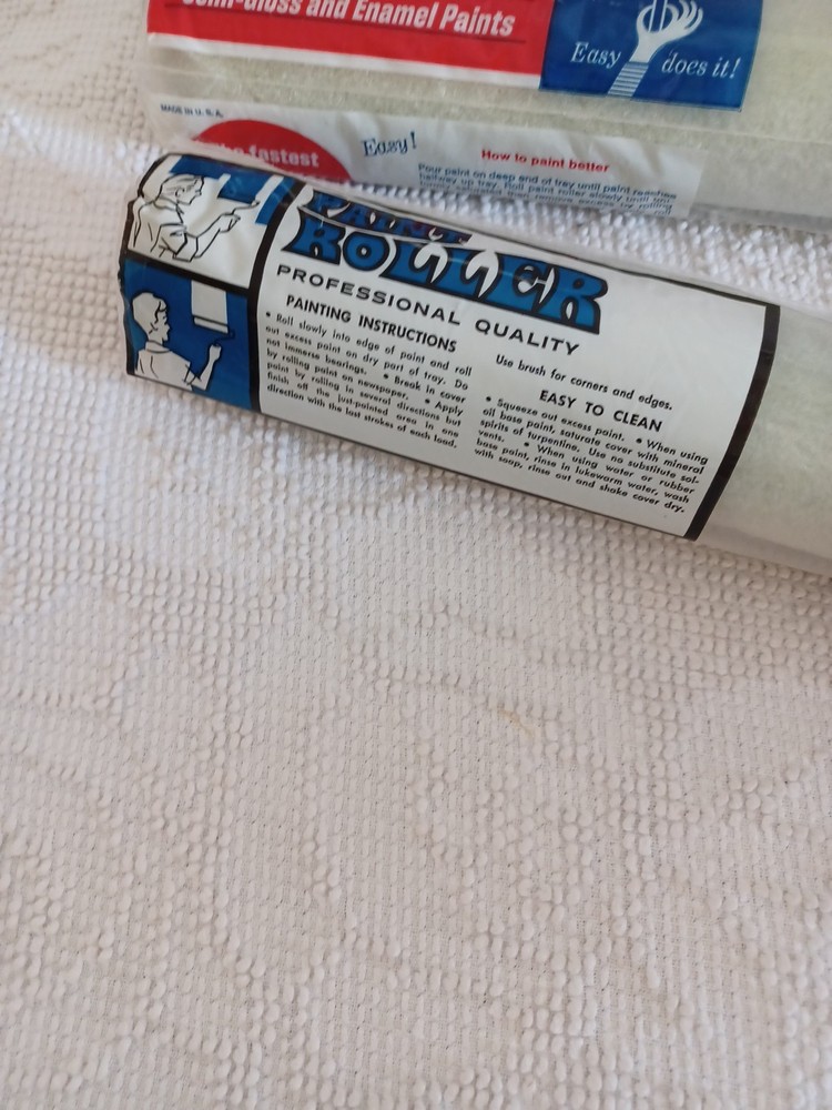 WA Painter Roller 2 Refills Smooth Surface Mohair Vintage