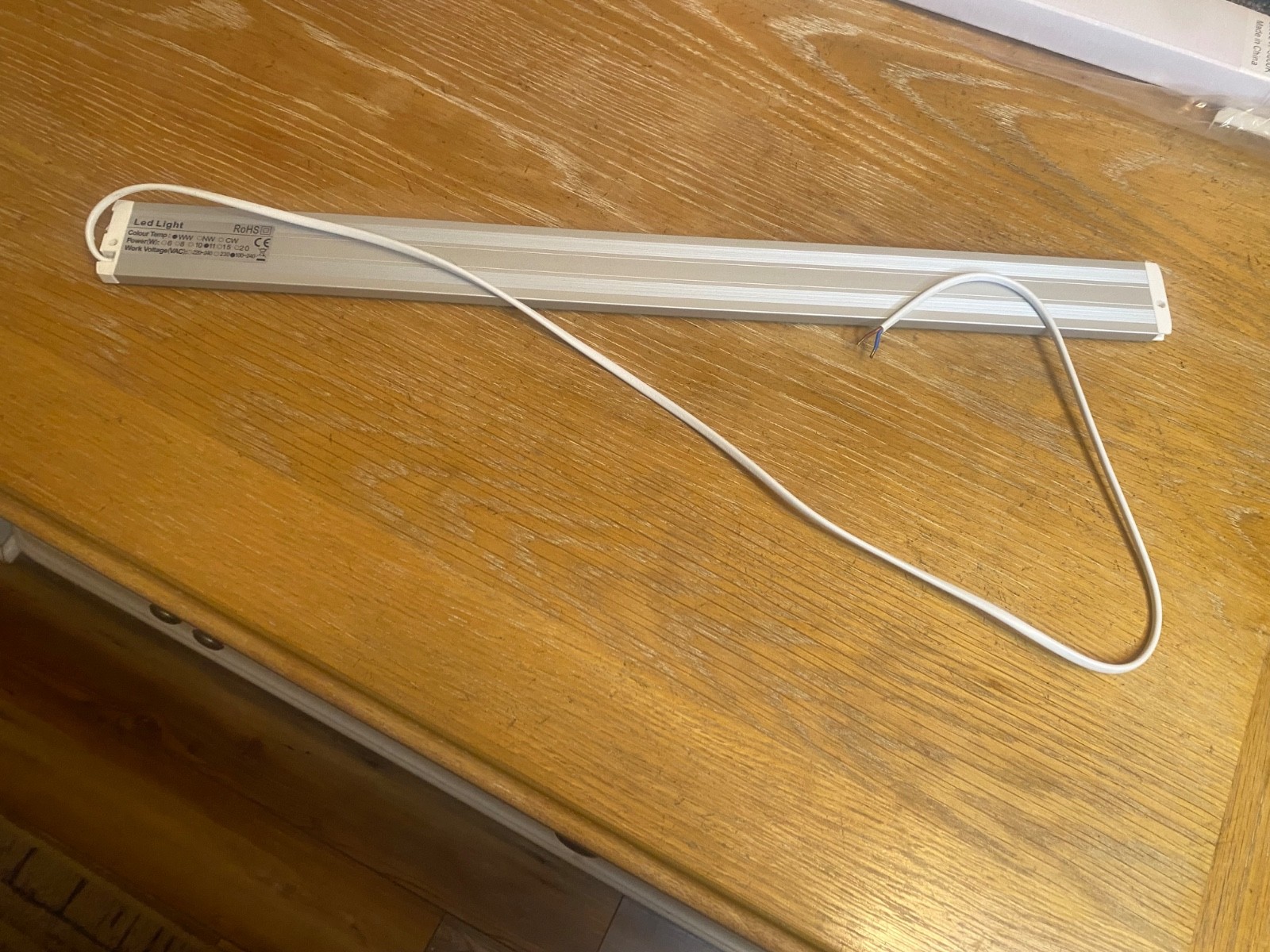 2' Under Cabinet LED Hardwired Light Bar 3000K 100,000 Hours Lifetime