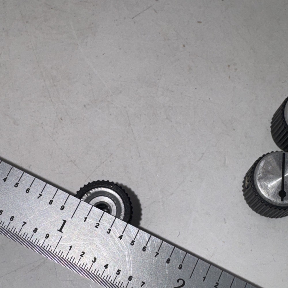 Set of 8 Test Instrument Knobs With Metal Liners