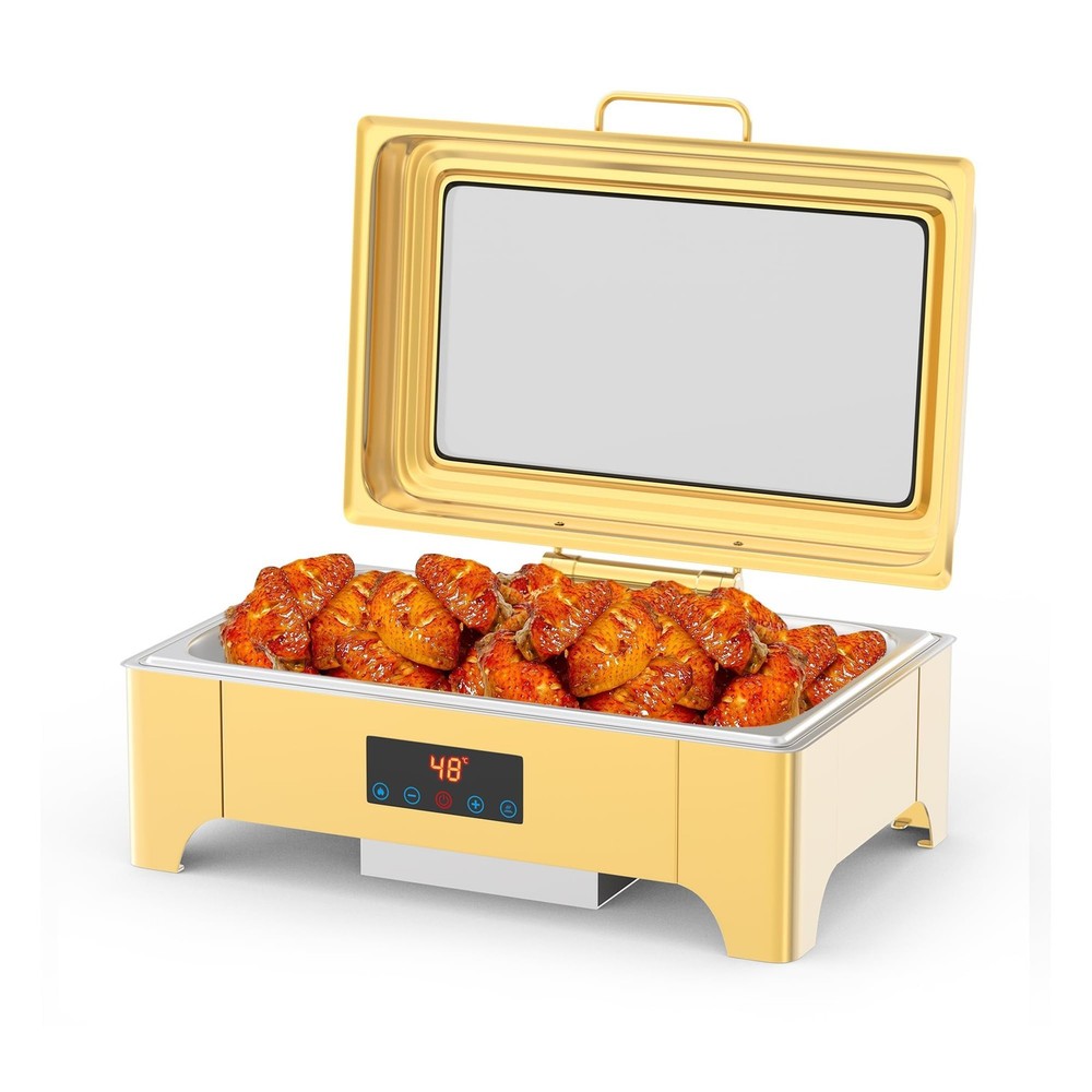 Electric Chafing Dish with Temperature Control-Touch Screen Chafing 9QT Acekool