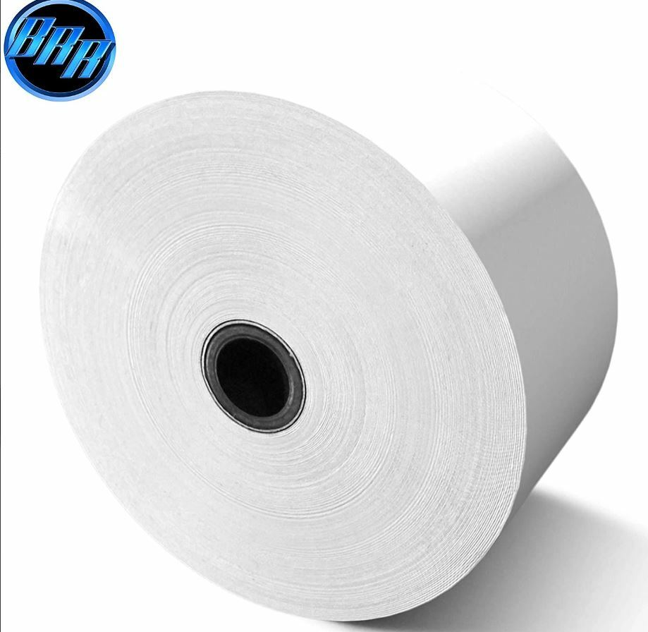 3 1/8" X 815' HEAVY WEIGHT THERMAL ATM RECEIPT PAPER BPA FREE- 75 GSM PAPER