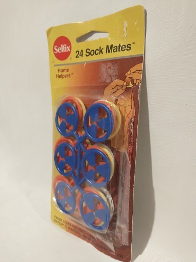 24 PCS SOCK HOLDERS RING CLIPS STOCKING ORGANIZER FOR WASHING & SORTING SOCKS
