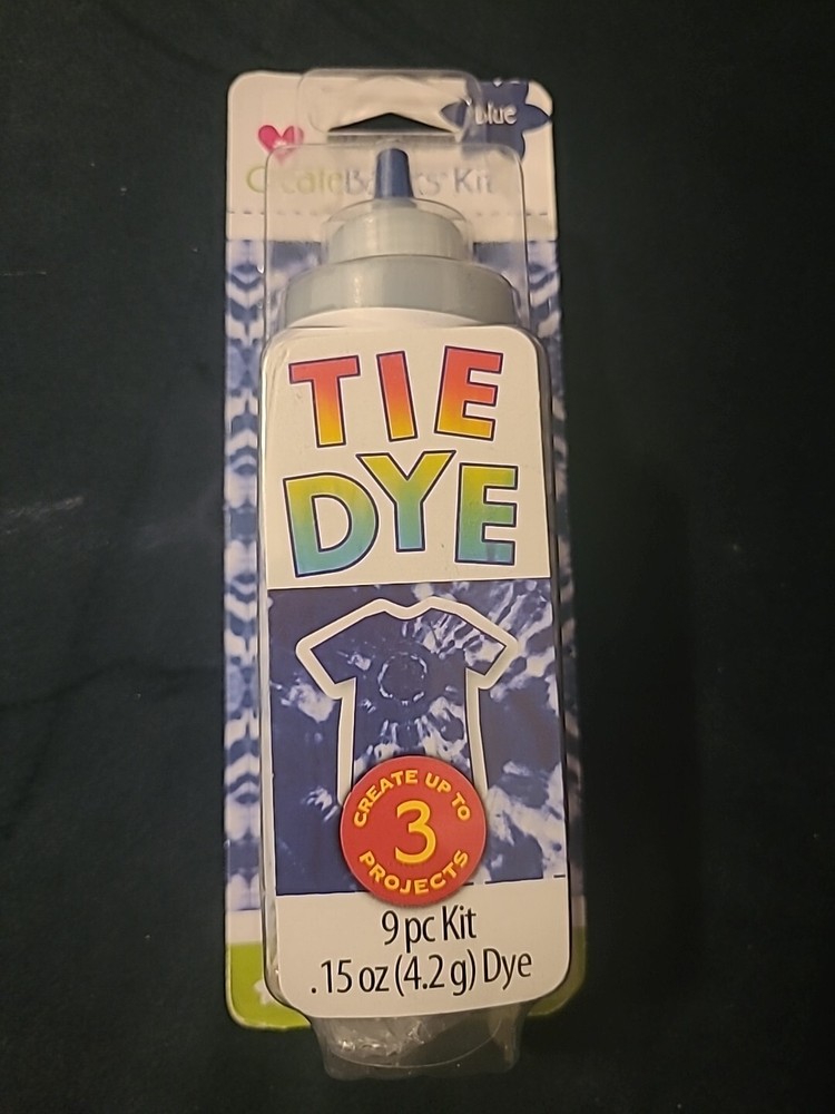 Create Basics BLUE Tie Dye 9 Piece Kit Create Up To 3 Projects FREE SHIPPING