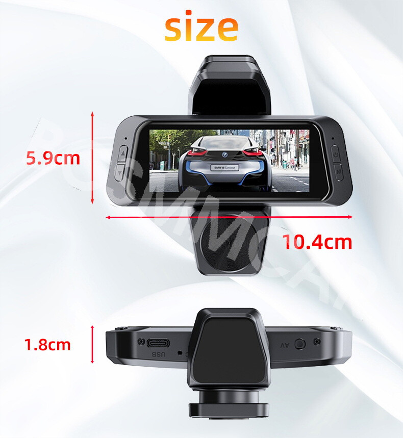 Dash Cam 3 Channel 4K Dash Camera Three Cameras W/WiFi Loop Recording G-Sensor