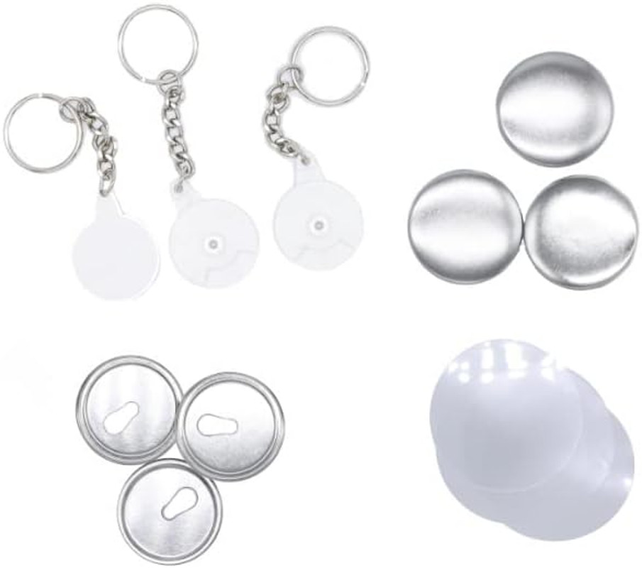 25Mm Versa-Back Keychain Components - Complete Set with Upper Shell, Mylar, Meta