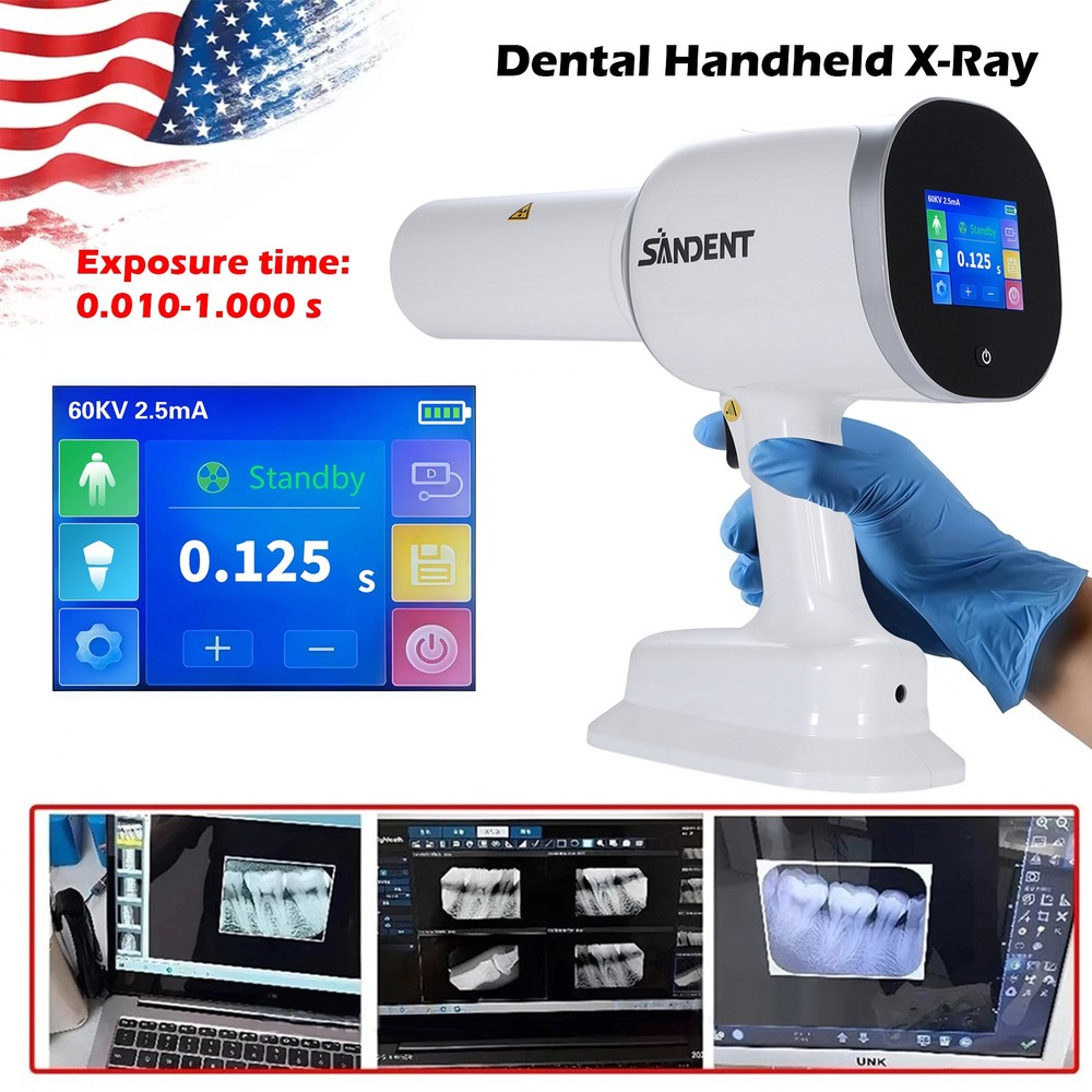 Portable Dental X Mobile Unit Ray Digital Machine/with Shield/Sensor Size 1/2