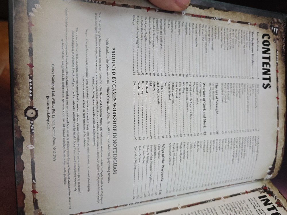 New Warhammer 40k Codex Space Orks GW Hardback 8th Edition Great Shape