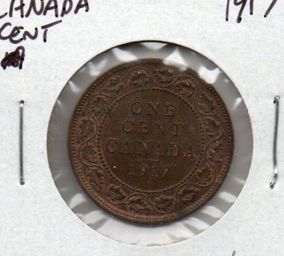 Canada One Cent 1917 Brown Uncirculated