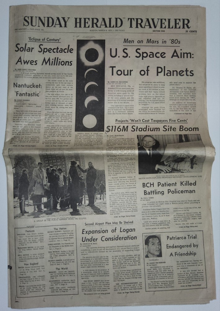 1970-1986 Newspapers: Eclipse, Viking Lands, Space Shuttle Challenger Explodes