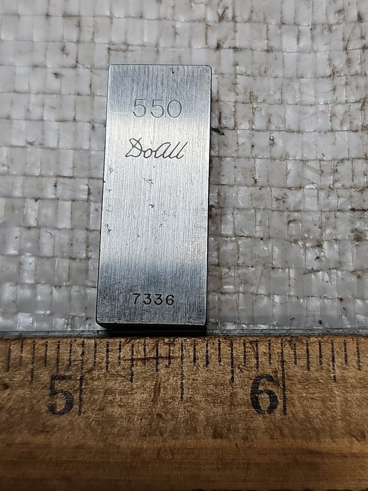 DoALL .550" RECTANGULAR GAGE BLOCK NO. 7336