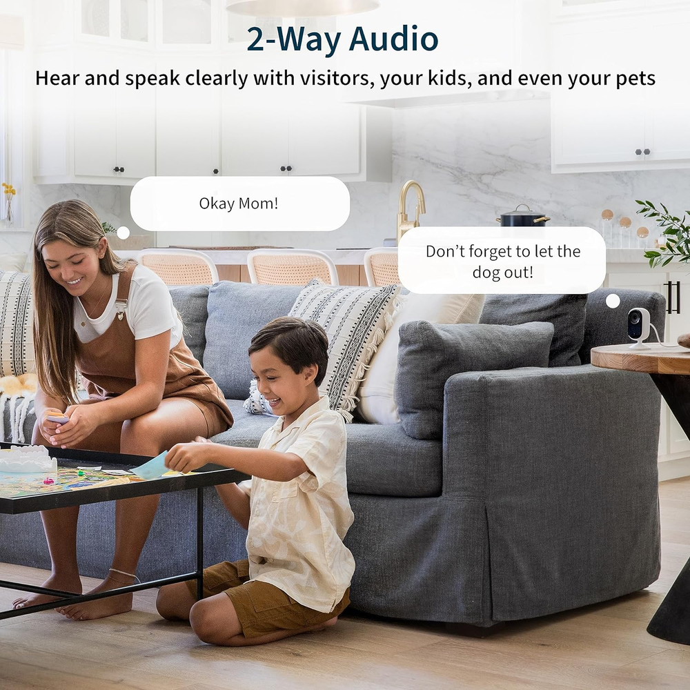 Essential Indoor 2K Security Camera 2nd Generation 1 Pack Home Security Wi-Fi