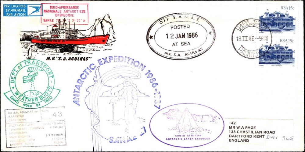 1986 SANAE 27 Antarctic Earth Sciences Cover