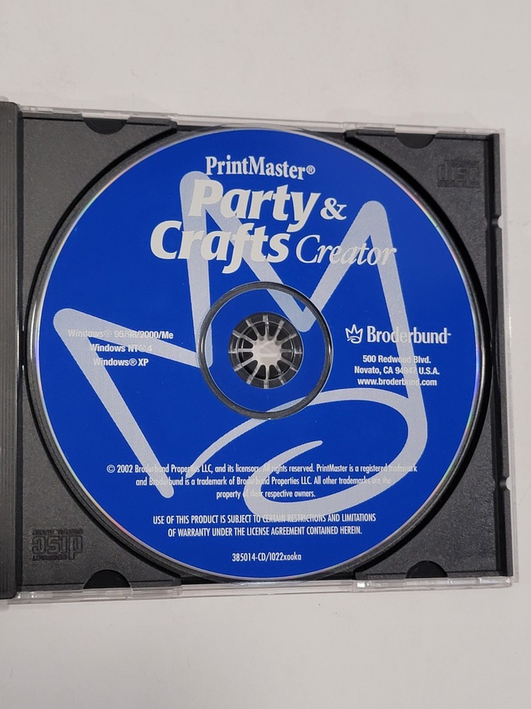 PrintMaster PARTY & CRAFTS CREATOR Windows 95/98/2000 | PC CD-ROM