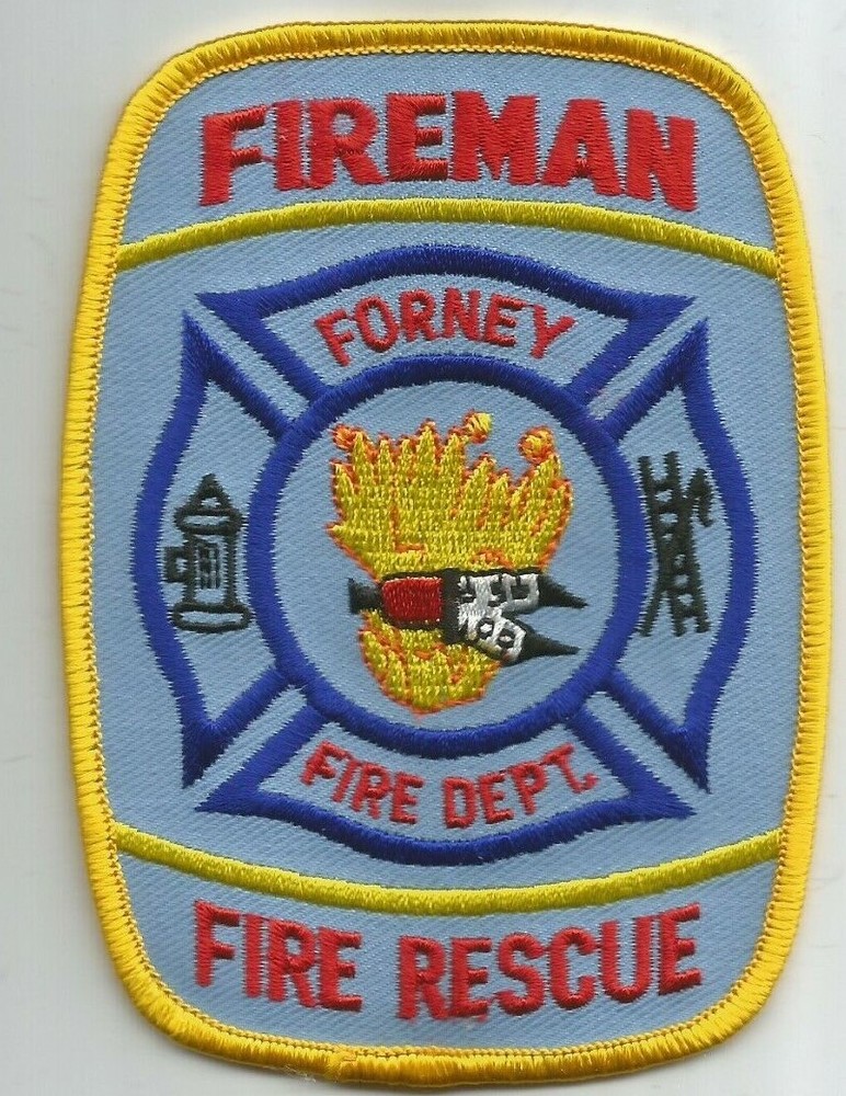 Forney  Fire - Rescue, Texas  (3.25" x 4.25" size)  fire patch