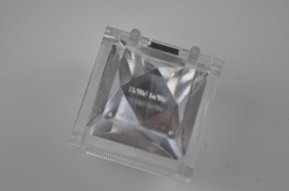 Vintage Presentation Ring Box Clear Plastic Hinged - FREE SHIPPING